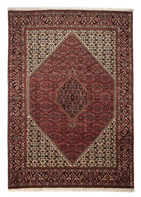 Tapis persan - Bidjar - 290 x 197 cm - rouge foncé