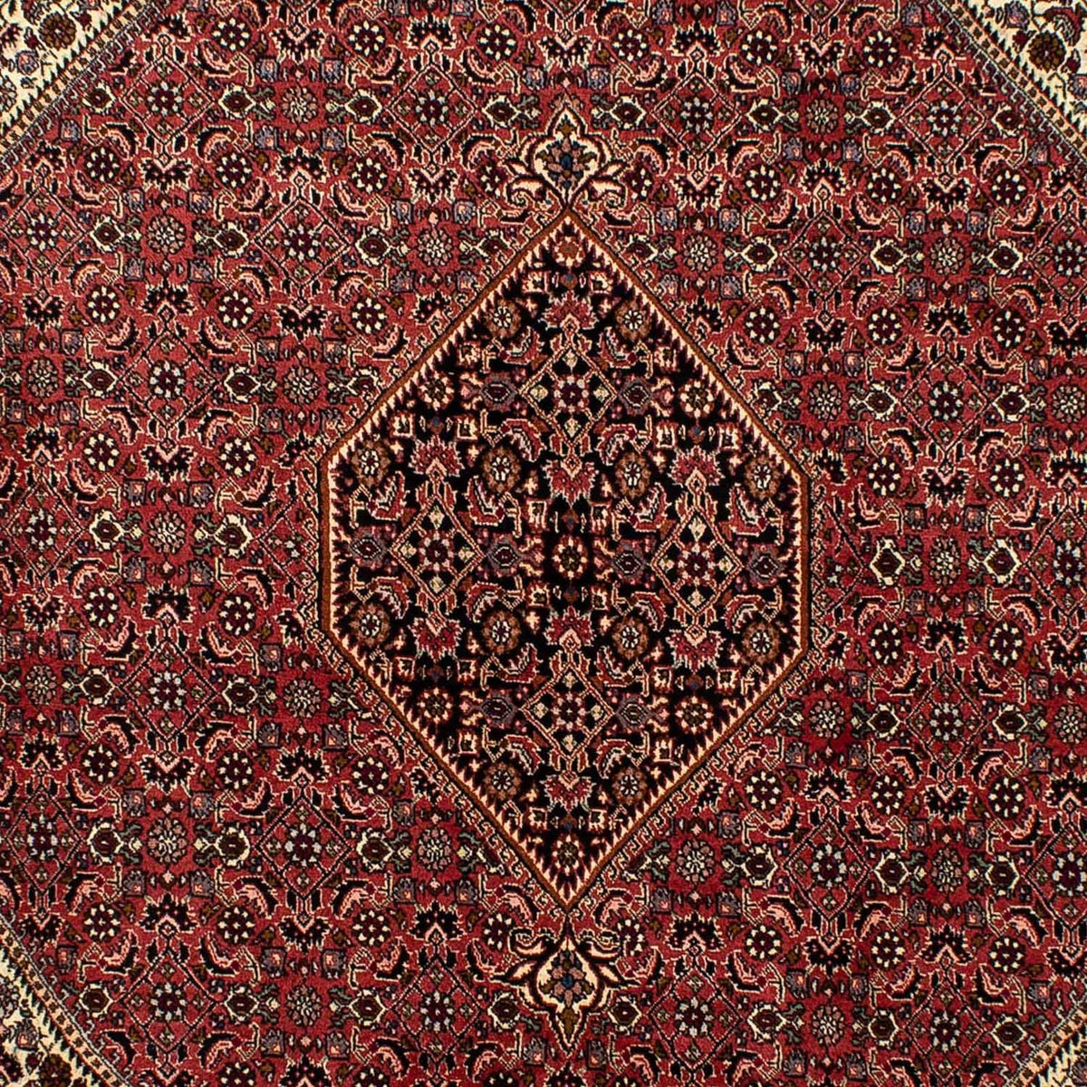 Tapis persan - Bidjar - 290 x 197 cm - rouge foncé