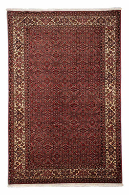 Tapis persan - Bidjar - 297 x 197 cm - rouge foncé