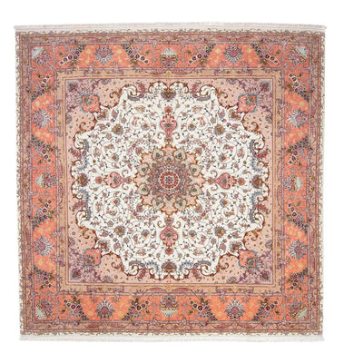 Tapis persan - Tabriz - Royal carré  - 300 x 298 cm - beige