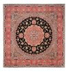Tapis de Tabriz - 50 rangs Tapis 290x300cm - Tapis persan - Carré / Rouge / 290 x 300 cm Carré