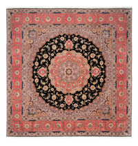 Tapis persan - Tabriz - Royal carré  - 300 x 290 cm - rouge