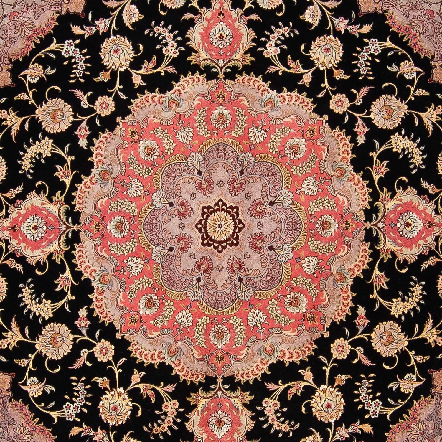 Tapis persan - Tabriz - Royal carré  - 300 x 290 cm - rouge