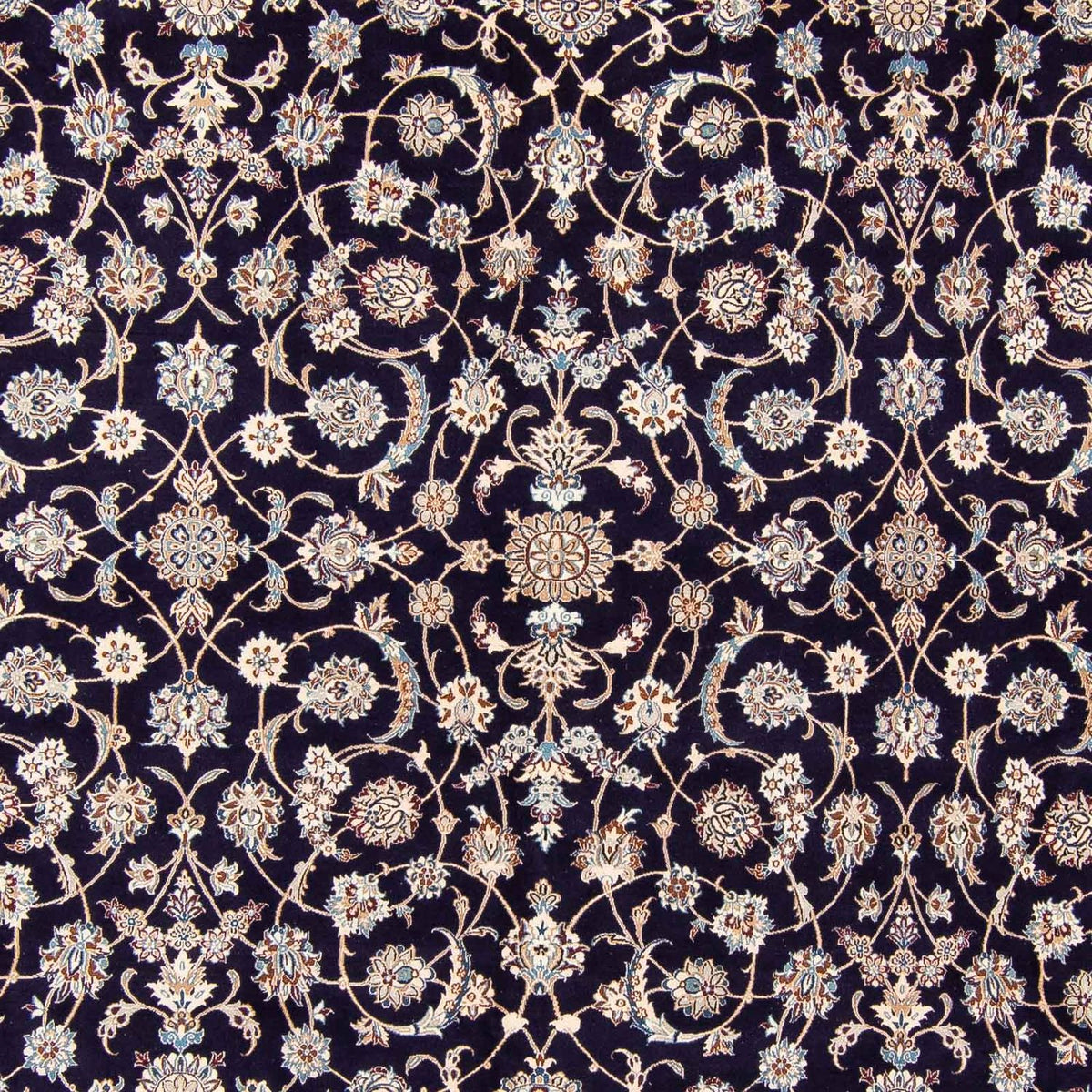 Tapis persan - Nain - Premium - 430 x 310 cm - bleu foncé