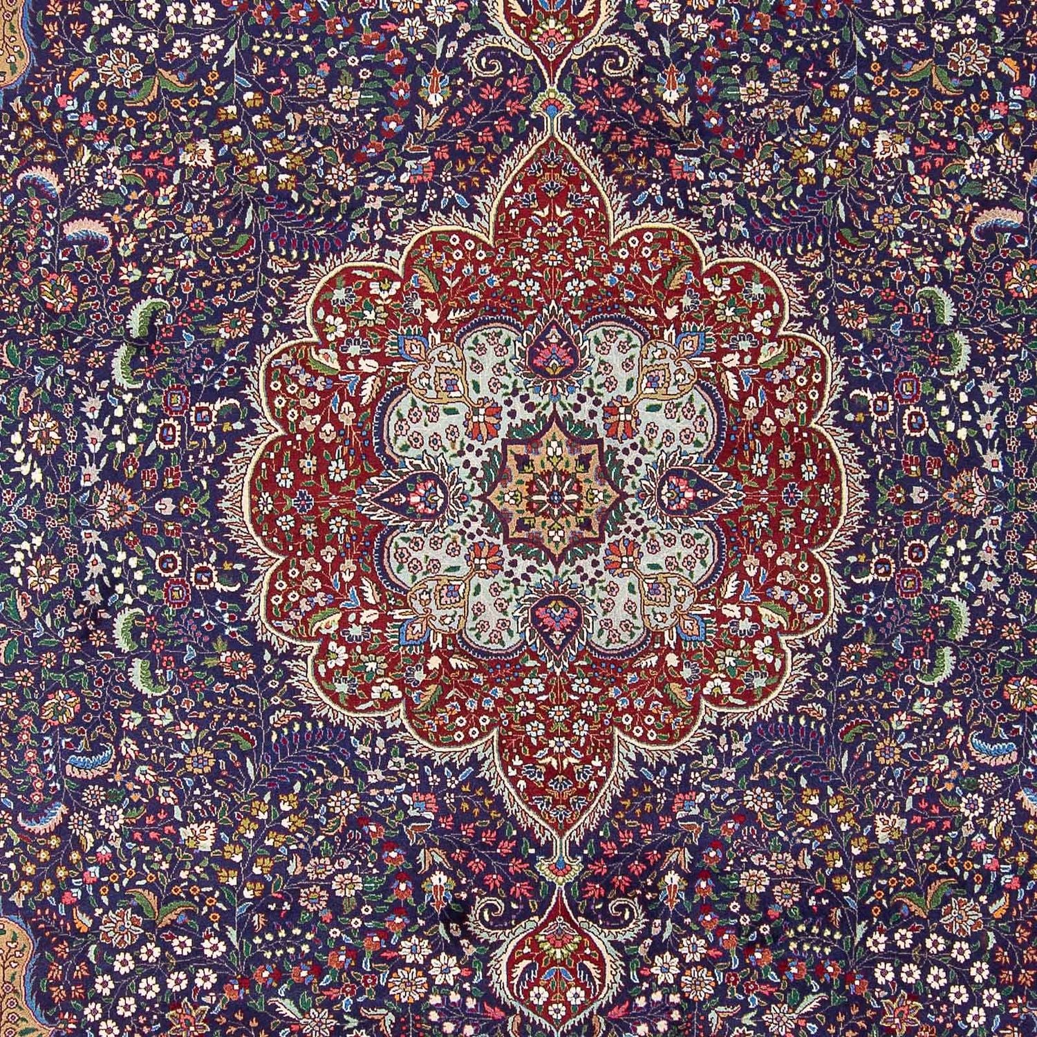 Tapis persan - Tabriz - Royal - 391 x 300 cm - bleu