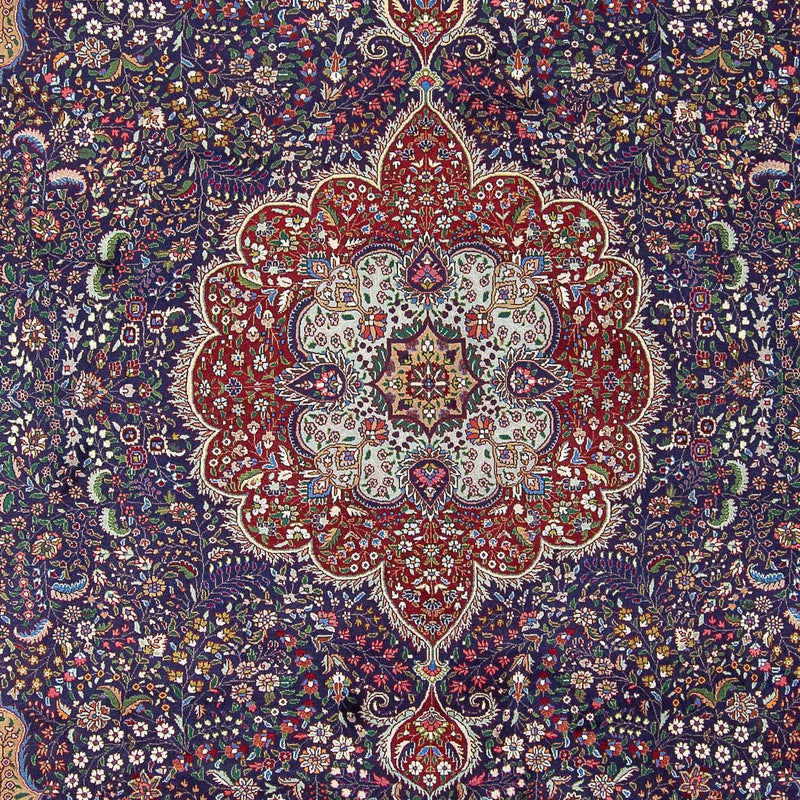 Tapis persan - Tabriz - Royal - 391 x 300 cm - bleu