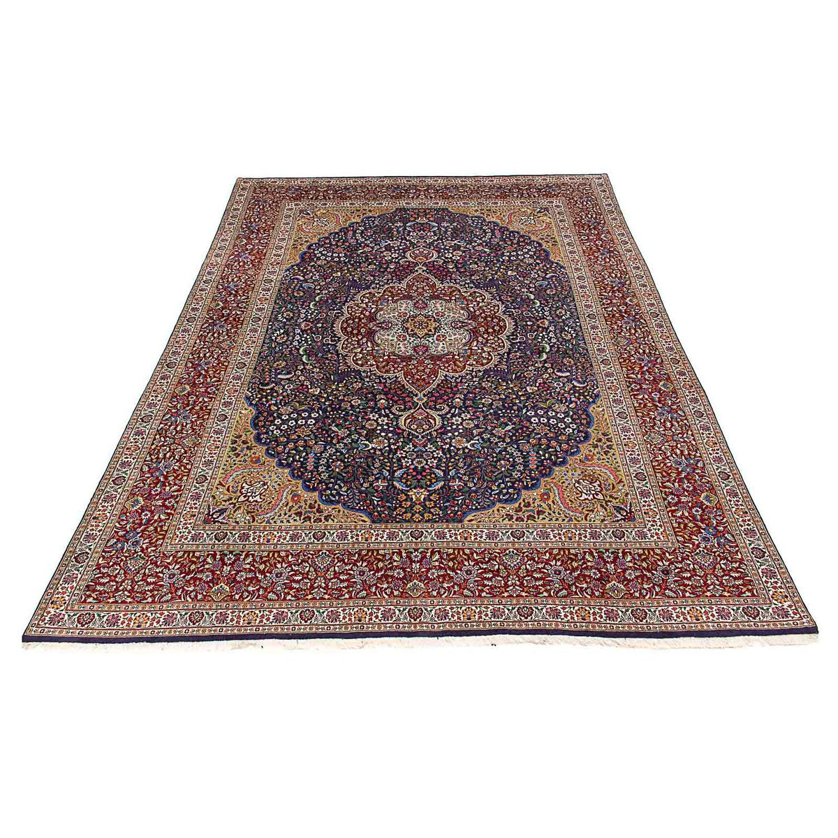 Tapis persan - Tabriz - Royal - 391 x 300 cm - bleu