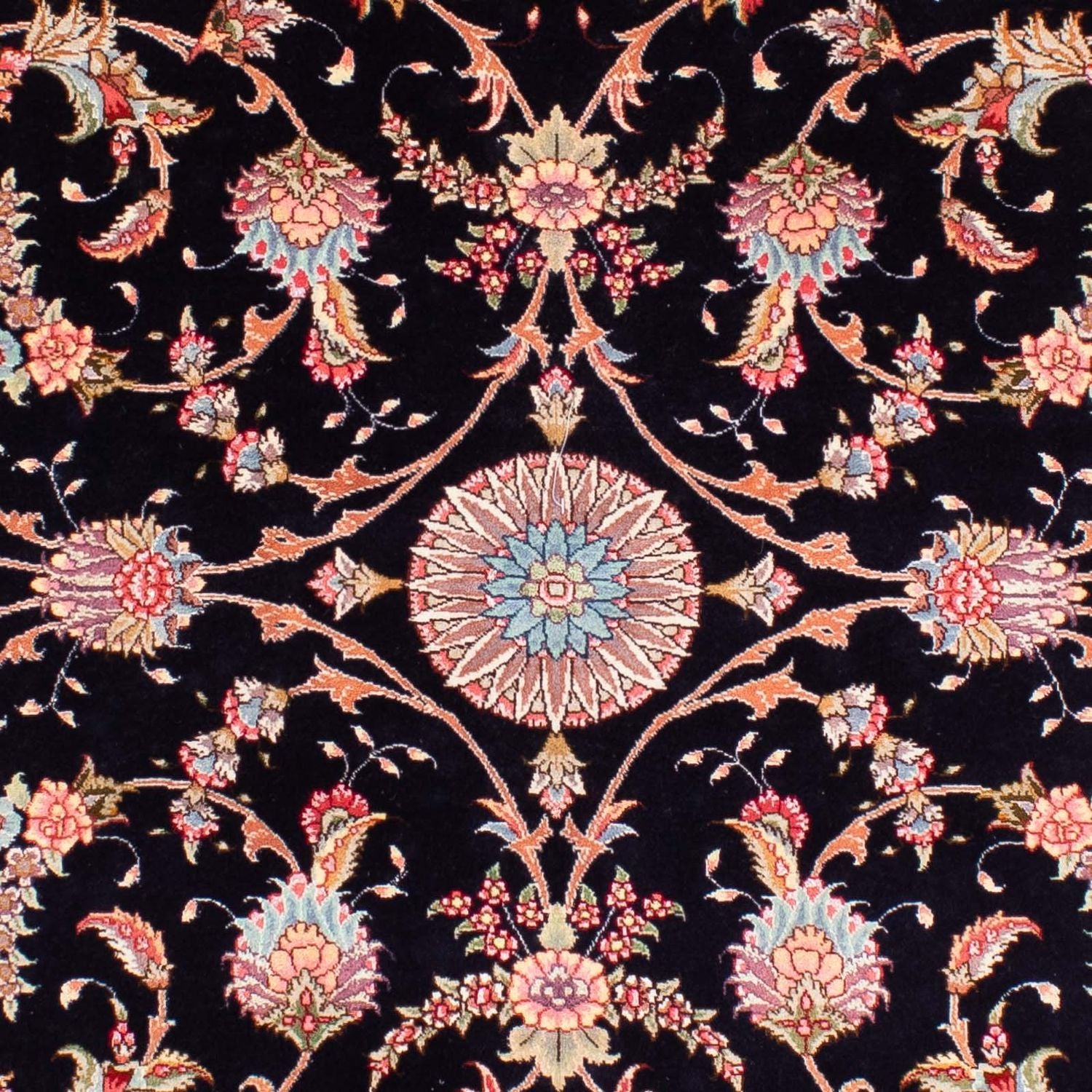Tapis persan - Tabriz - Royal - 238 x 172 cm - bleu foncé
