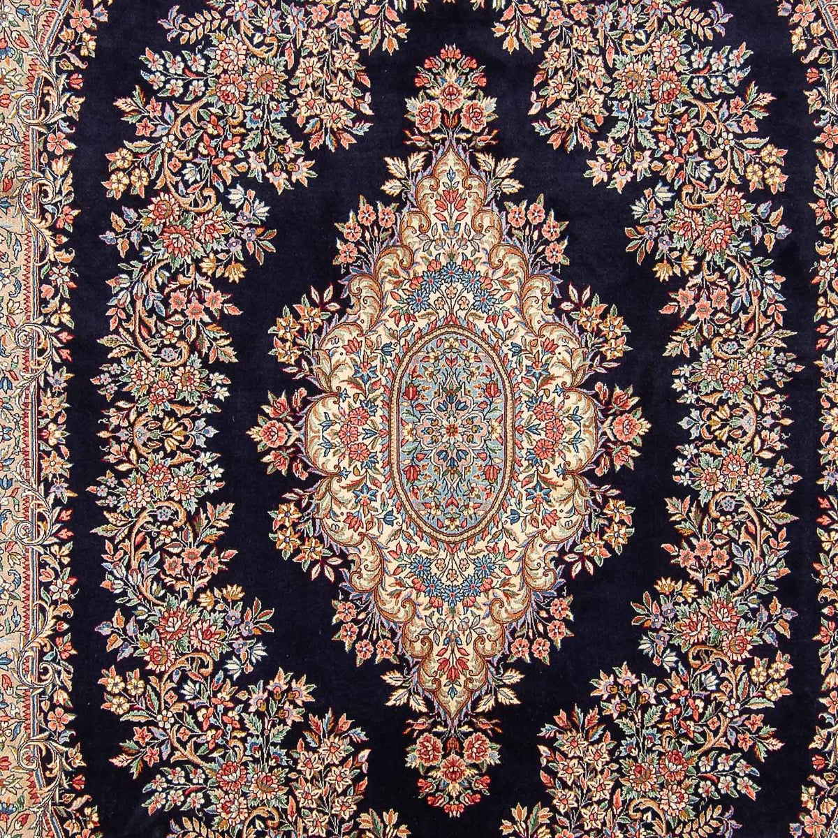 Tapis persan - Royal - 400 x 294 cm - bleu foncé