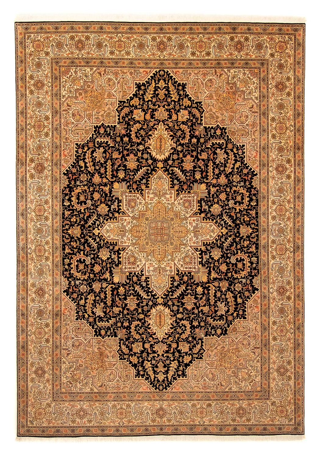 Tapis persan - Tabriz - Royal - 360 x 254 cm - marron clair