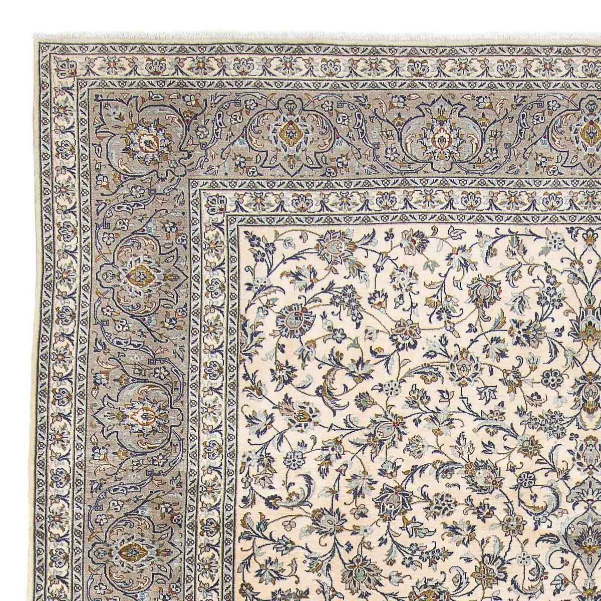 Tapis persan - Keshan - 400 x 300 cm - beige