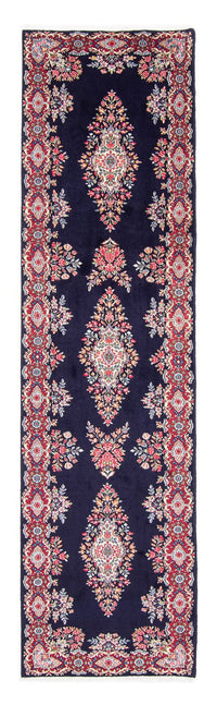 Tapis de couloir Tapis persan - Royal - 370 x 98 cm - bleu foncé