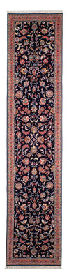 Tapis de couloir Tapis persan - Tabriz - Royal - 298 x 65 cm - bleu foncé
