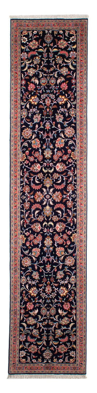 Tapis de couloir Tapis persan - Tabriz - Royal - 298 x 65 cm - bleu foncé