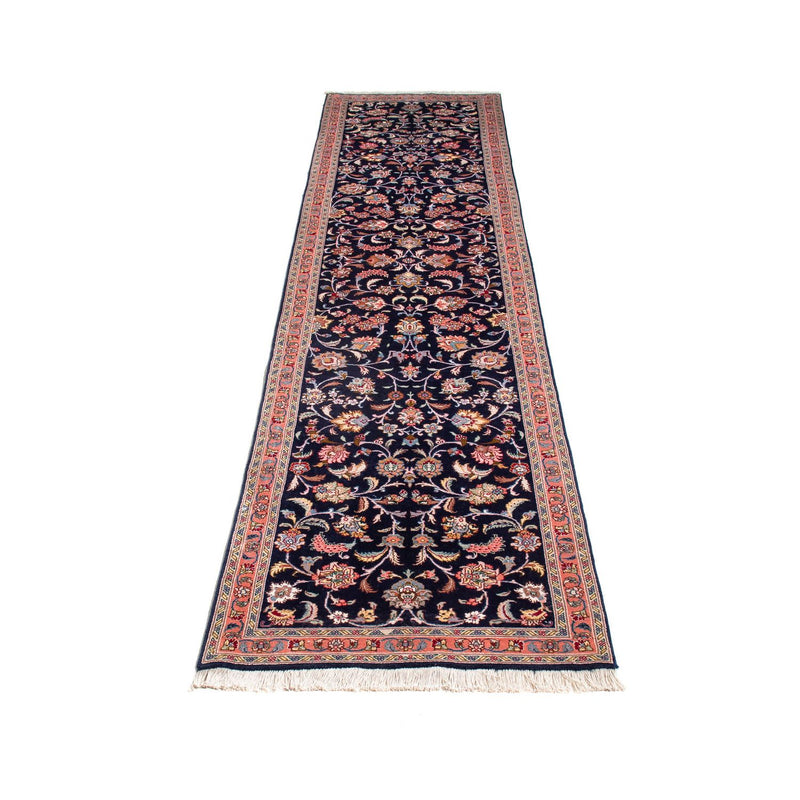 Tapis de couloir Tapis persan - Tabriz - Royal - 298 x 65 cm - bleu foncé
