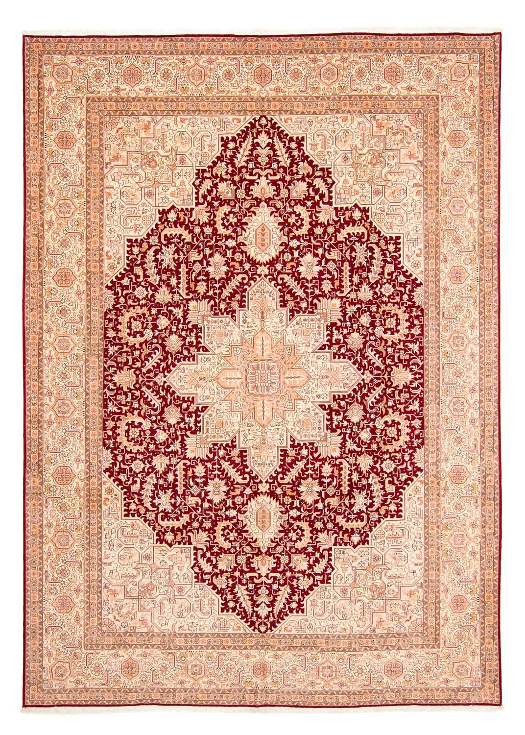 Tapis persan - Tabriz - Royal - 400 x 298 cm - rouge foncé