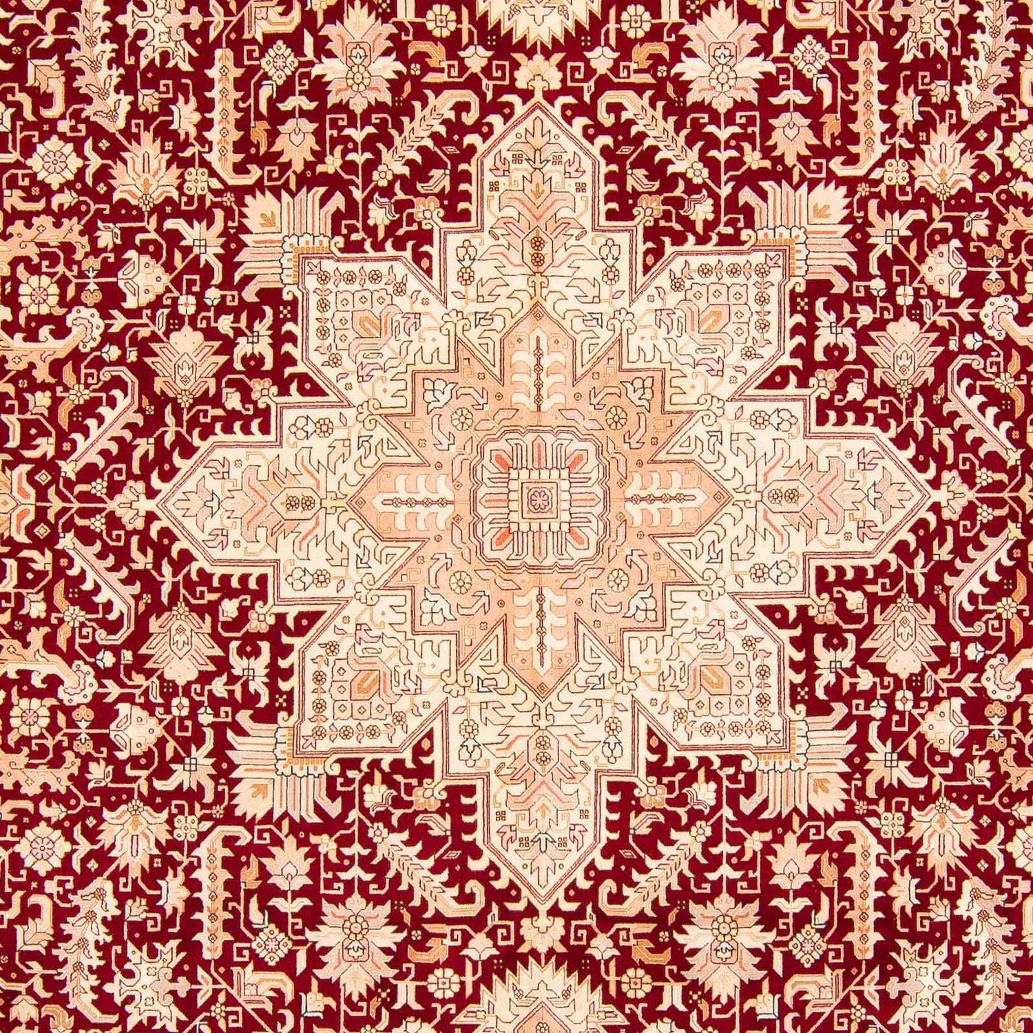 Tapis persan - Tabriz - Royal - 400 x 298 cm - rouge foncé