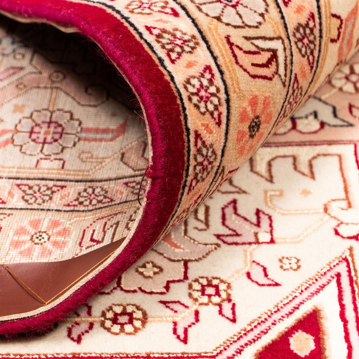 Tapis persan - Tabriz - Royal - 400 x 298 cm - rouge foncé