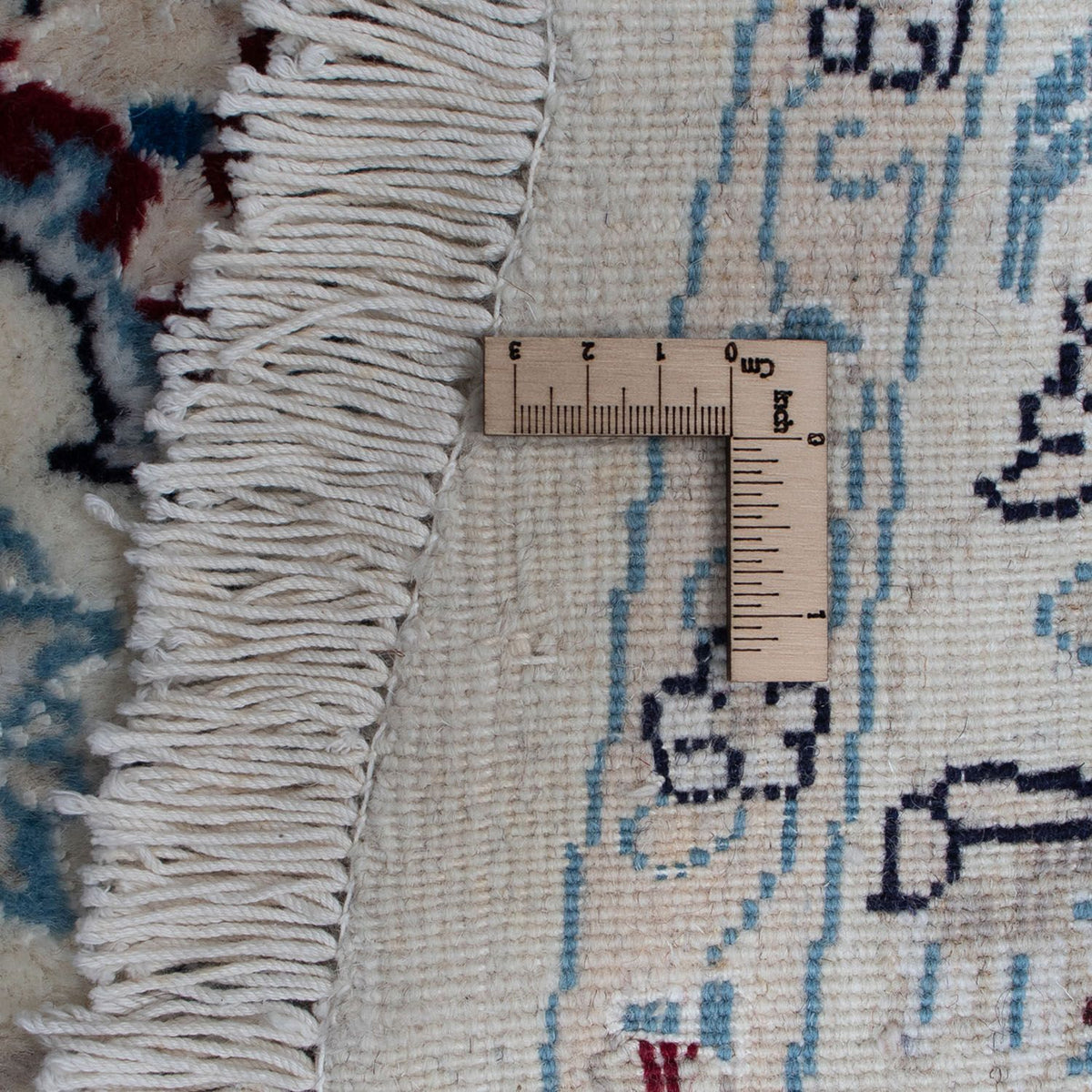 Tapis persan - Nain ronde  - 300 x 300 cm - rouge foncé