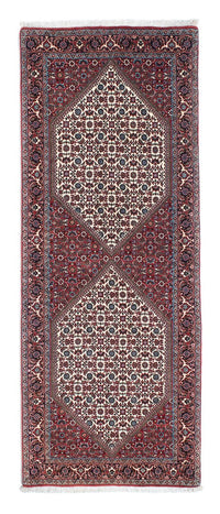 Tapis de couloir Tapis persan - Bidjar - 214 x 83 cm - rouge clair