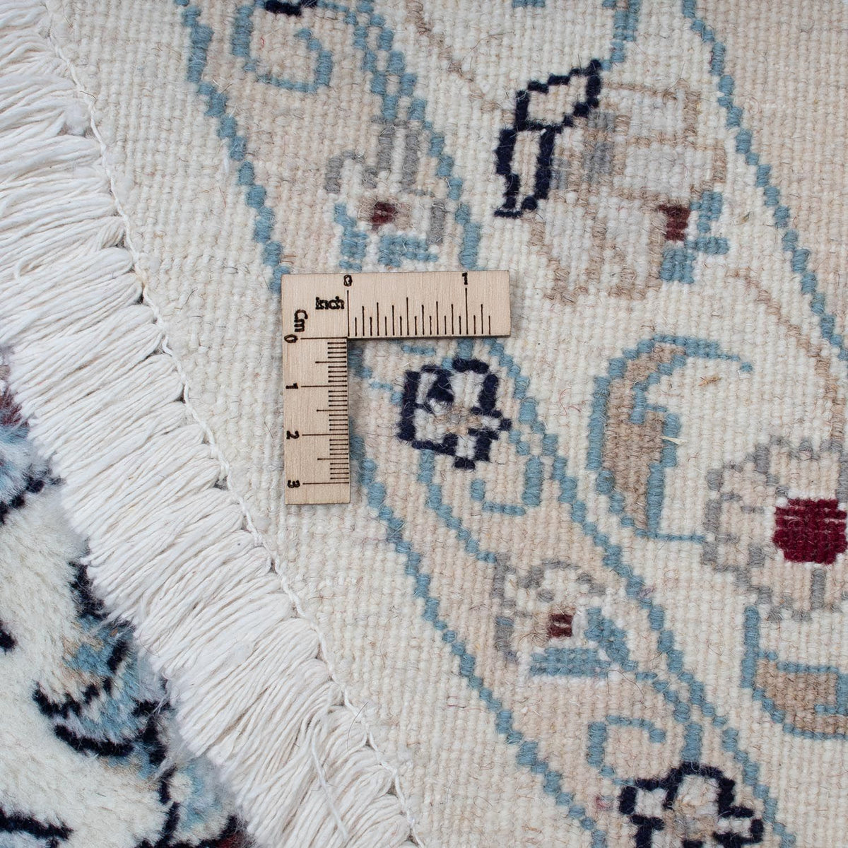 Tapis persan - Nain ronde  - 310 x 310 cm - rouge foncé