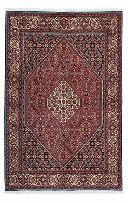 Tapis persan - Bidjar - 210 x 136 cm - rouge