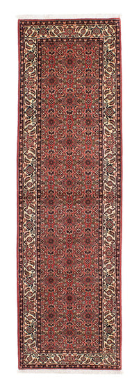 Tapis de couloir Tapis persan - Bidjar - 295 x 83 cm - rouge foncé