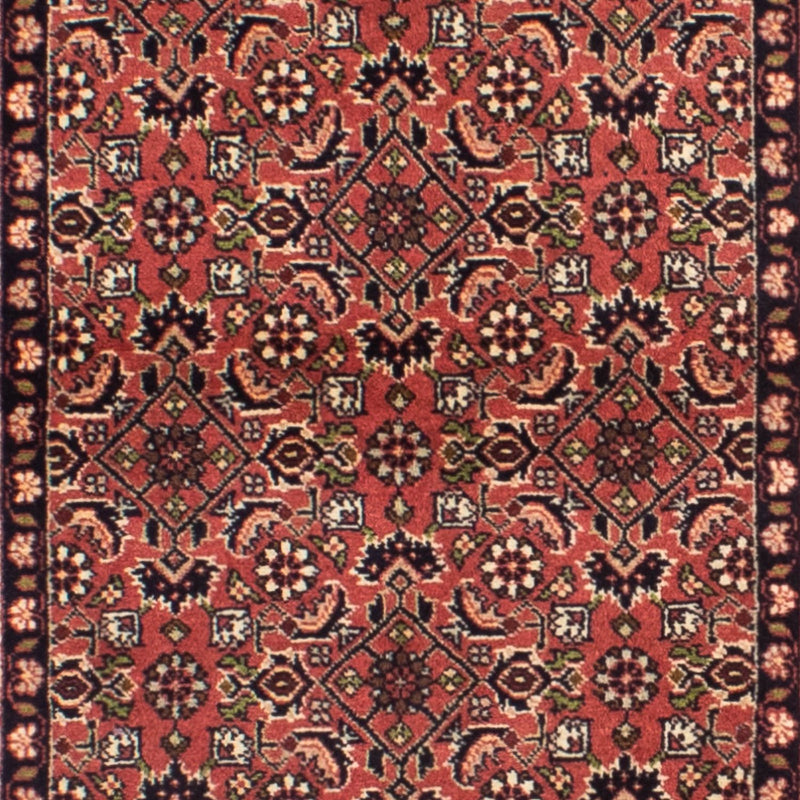 Tapis de couloir Tapis persan - Bidjar - 295 x 83 cm - rouge foncé
