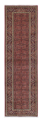 Tapis de couloir Tapis persan - Bidjar - 298 x 85 cm - rouge foncé