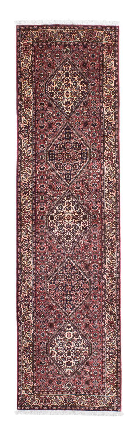 Tapis de couloir Tapis persan - Bidjar - 310 x 83 cm - rouge clair