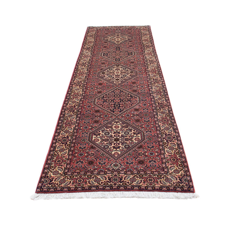 Tapis de couloir Tapis persan - Bidjar - 310 x 83 cm - rouge clair