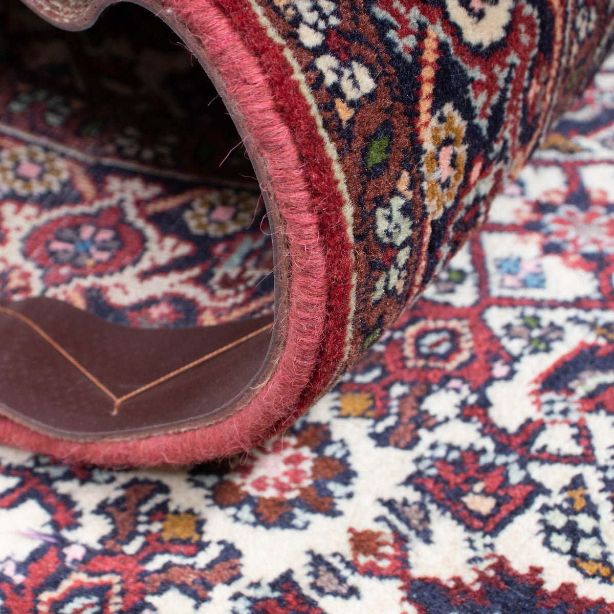 Tapis de couloir Tapis persan - Bidjar - 291 x 80 cm - beige