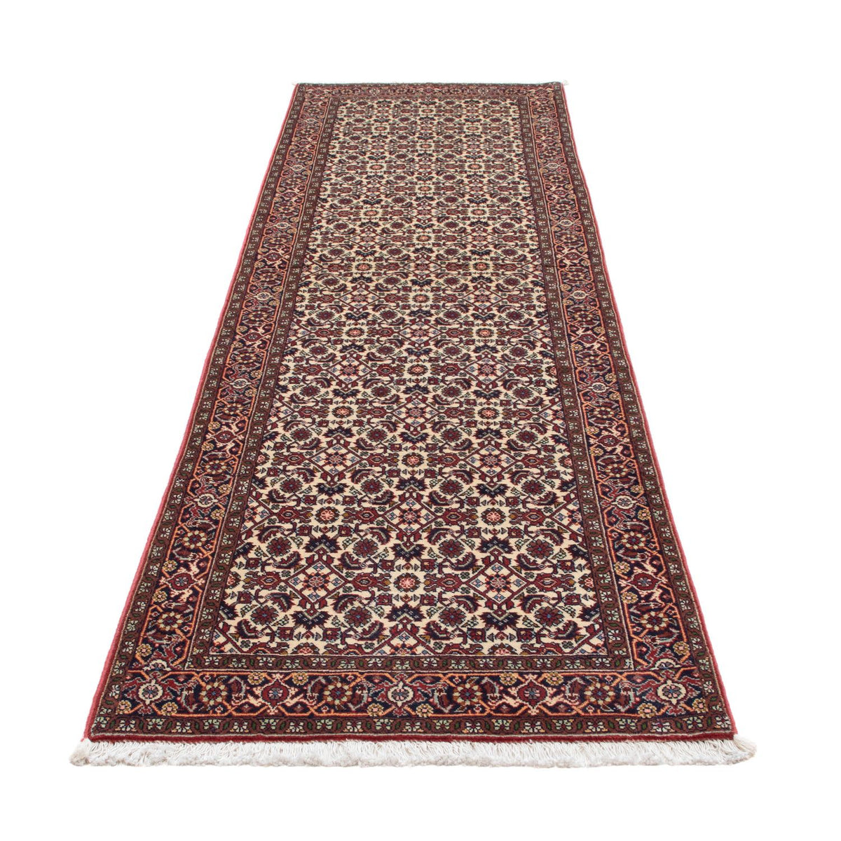 Tapis de couloir Tapis persan - Bidjar - 291 x 80 cm - beige
