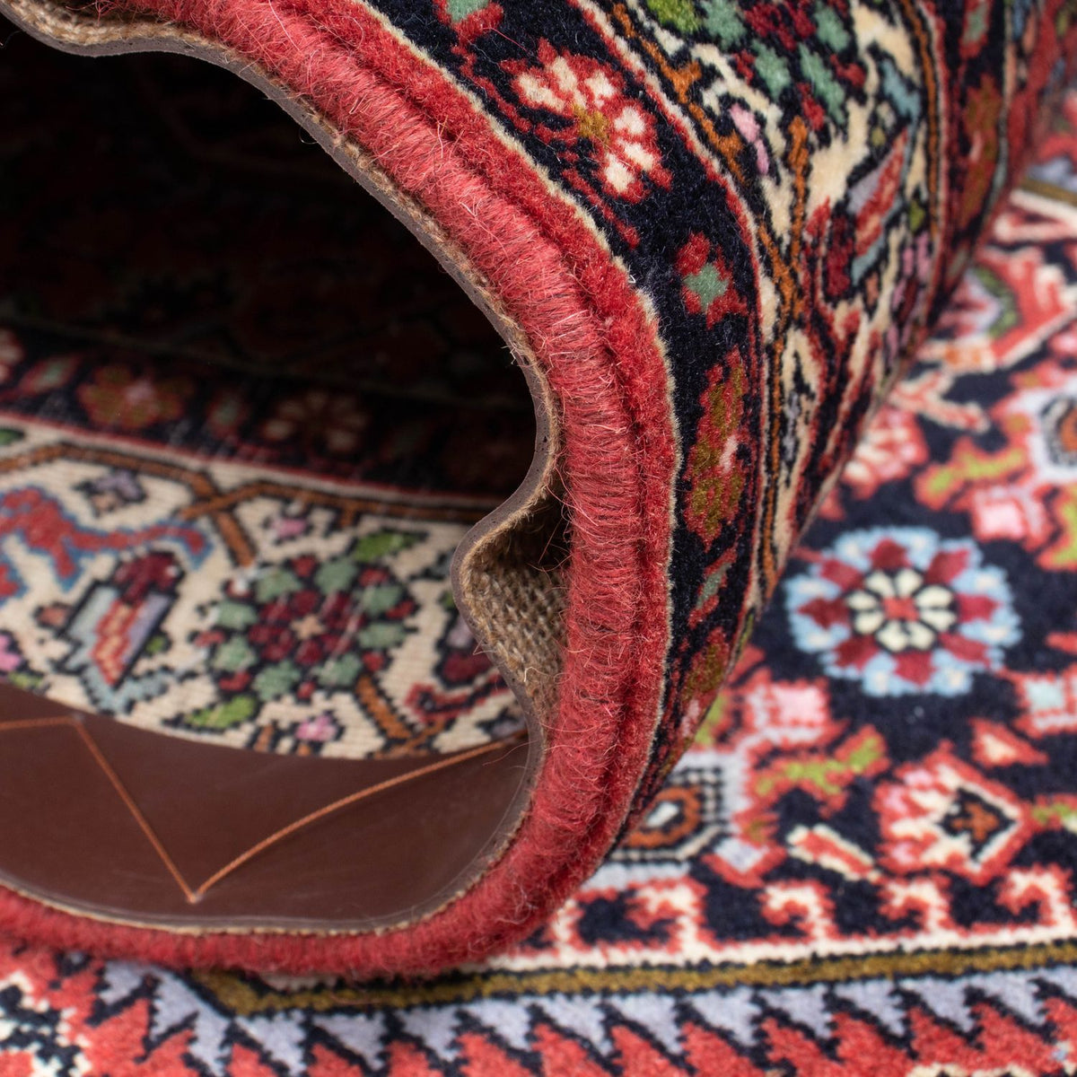 Tapis de couloir Tapis persan - Bidjar - 238 x 75 cm - rouge clair