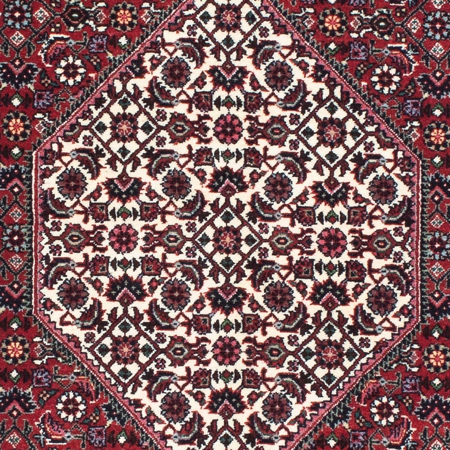 Tapis de couloir Tapis persan - Bidjar - 210 x 75 cm - rouge