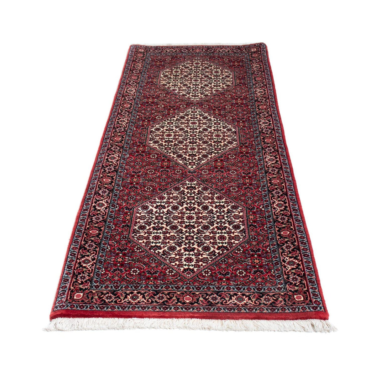 Tapis de couloir Tapis persan - Bidjar - 210 x 75 cm - rouge