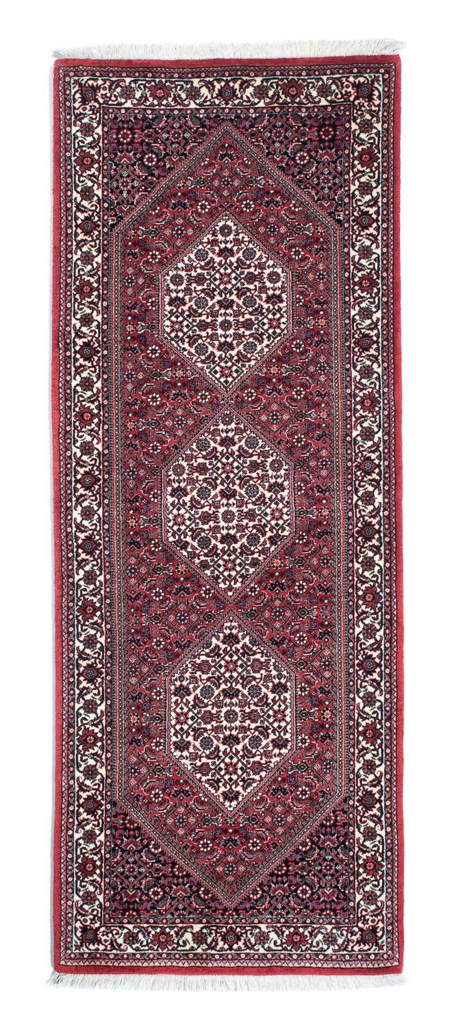 Tapis de couloir Tapis persan - Bidjar - 208 x 74 cm - rouge