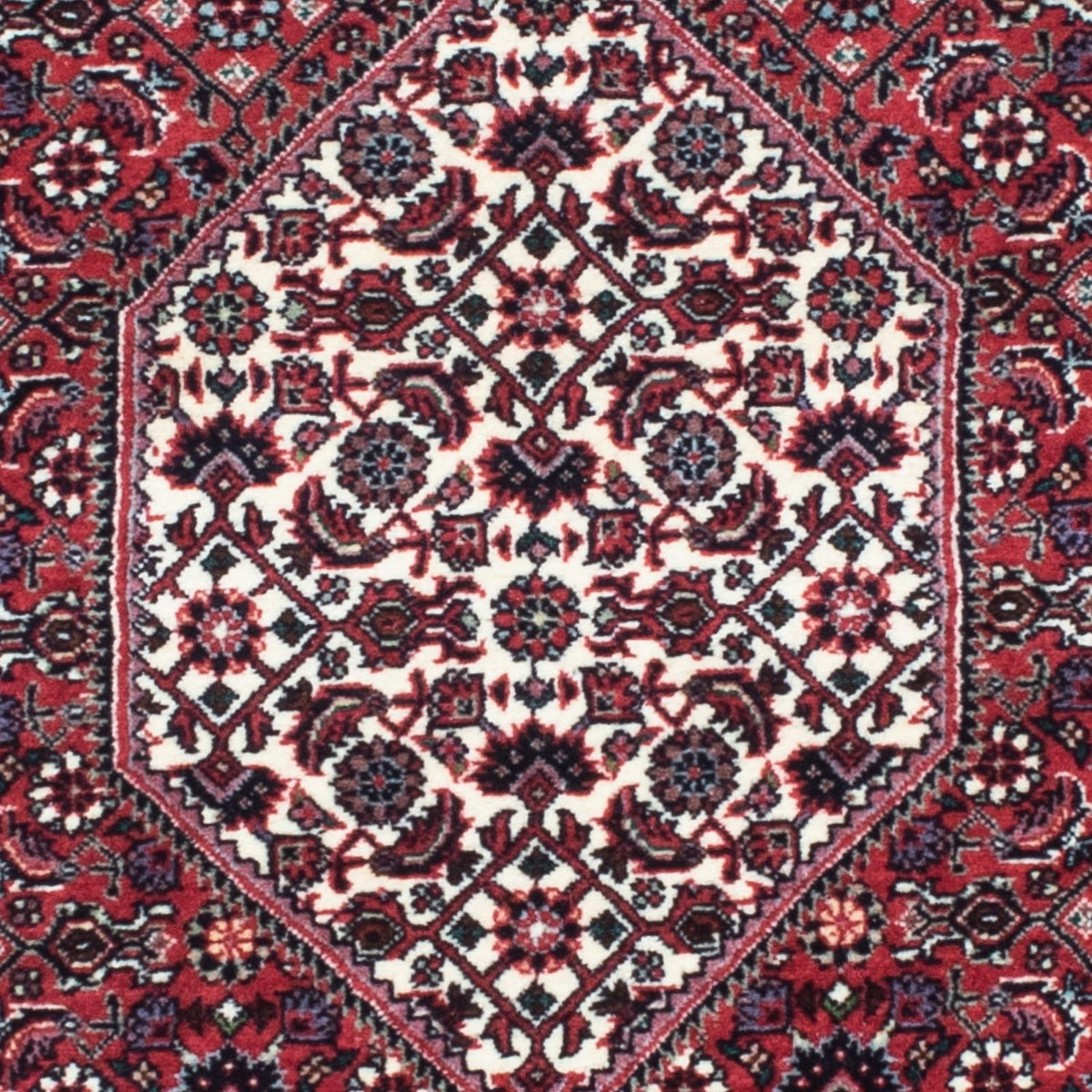 Tapis de couloir Tapis persan - Bidjar - 208 x 74 cm - rouge