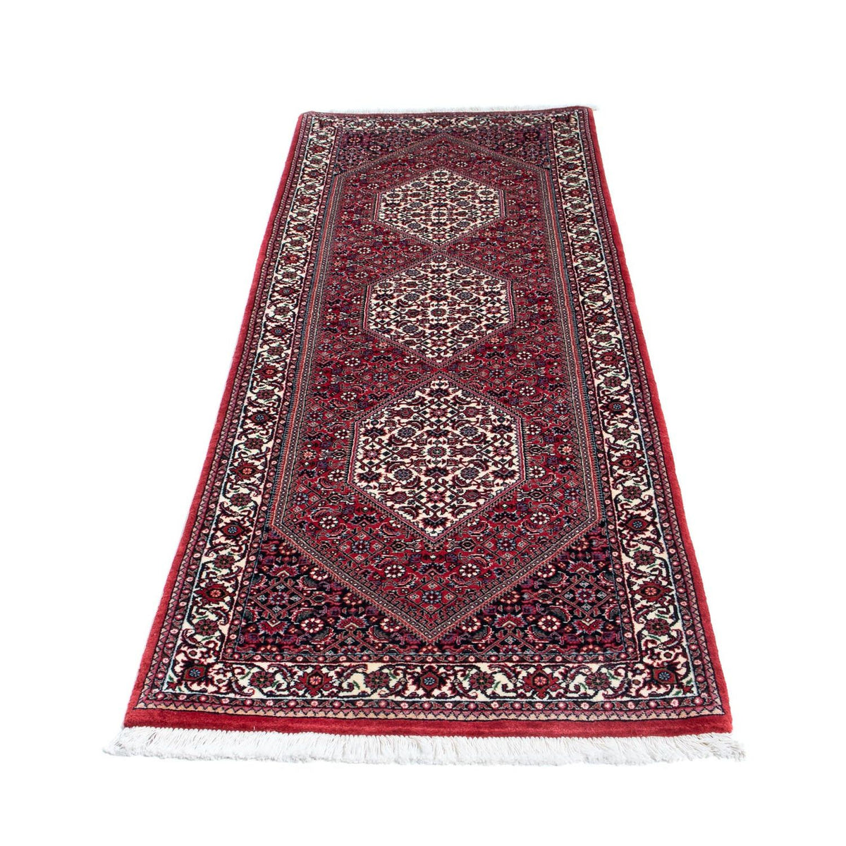 Tapis de couloir Tapis persan - Bidjar - 208 x 74 cm - rouge