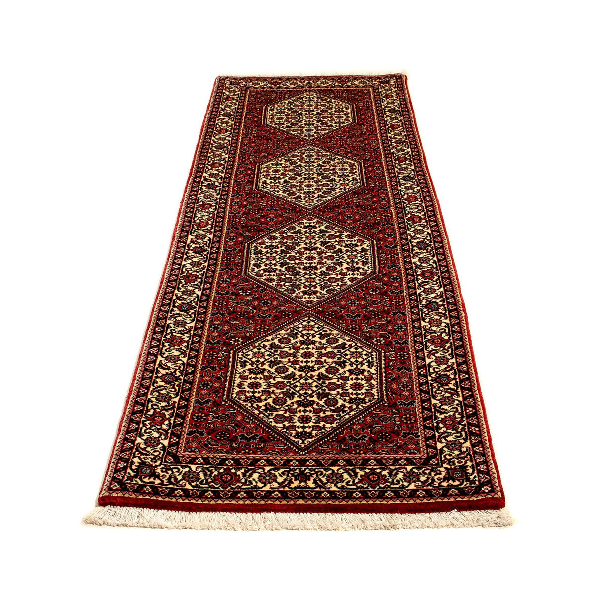 Tapis de couloir Tapis persan - Bidjar - 247 x 73 cm - multicolore