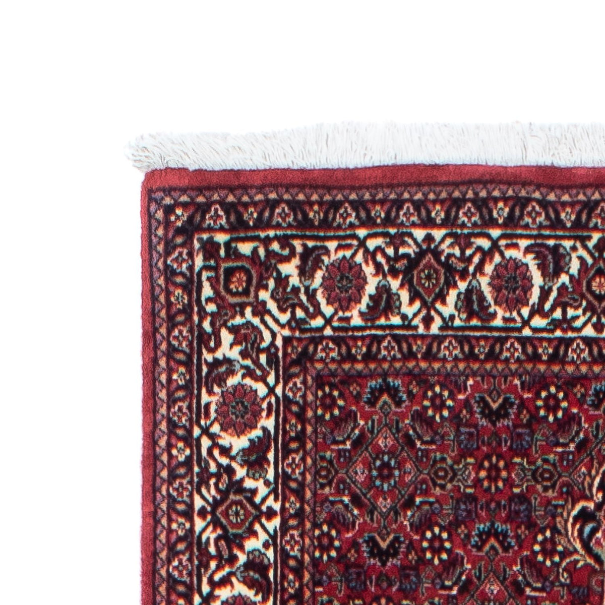 Tapis de couloir Tapis persan - Bidjar - 313 x 82 cm - rouge foncé