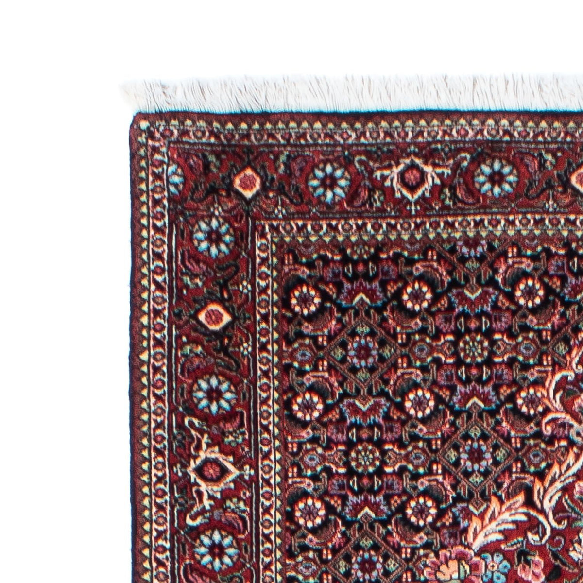 Tapis de couloir Tapis persan - Bidjar - 298 x 82 cm - bleu foncé