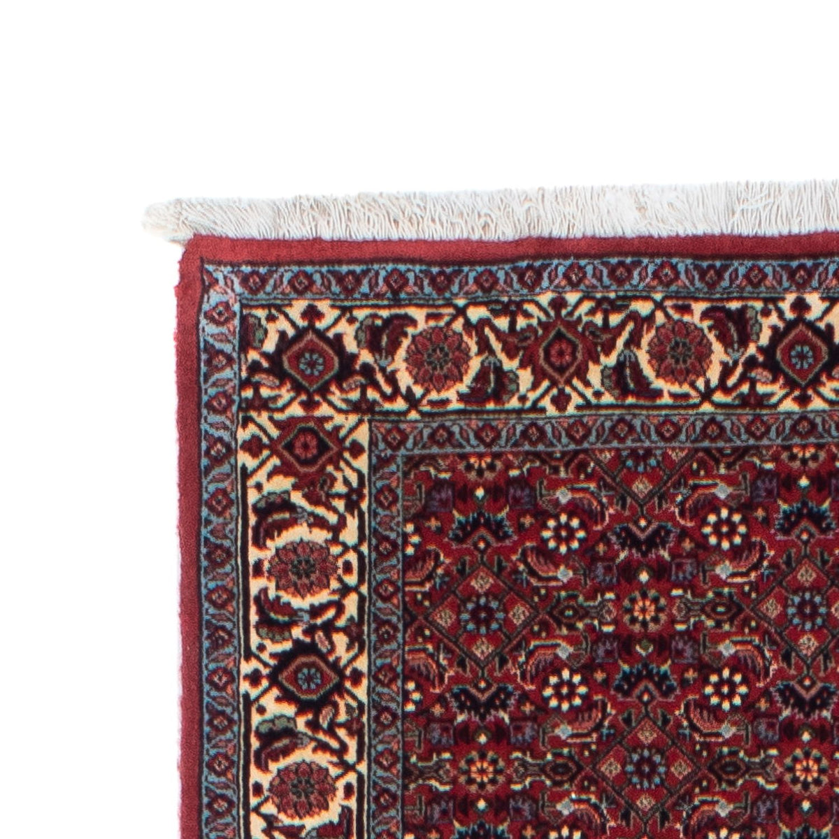Tapis de couloir Tapis persan - Bidjar - 302 x 81 cm - rouge