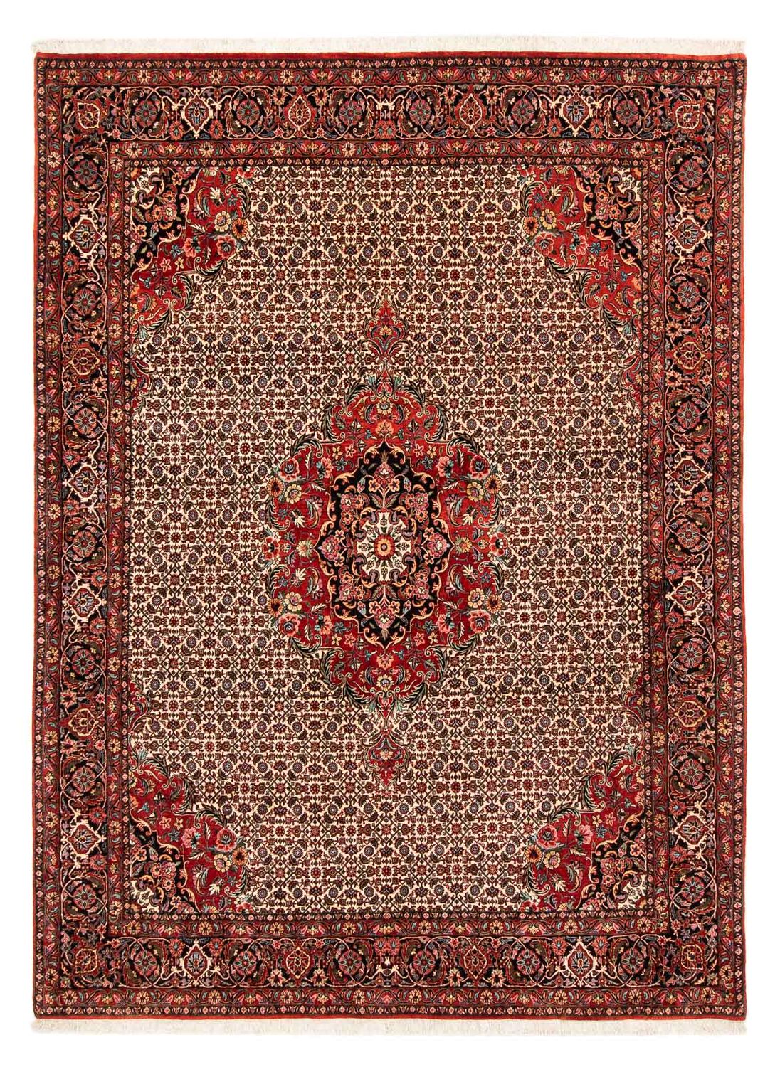 Tapis persan - Bidjar - 258 x 200 cm - rouge foncé