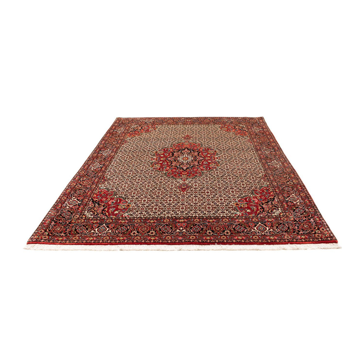 Tapis persan - Bidjar - 258 x 200 cm - rouge foncé