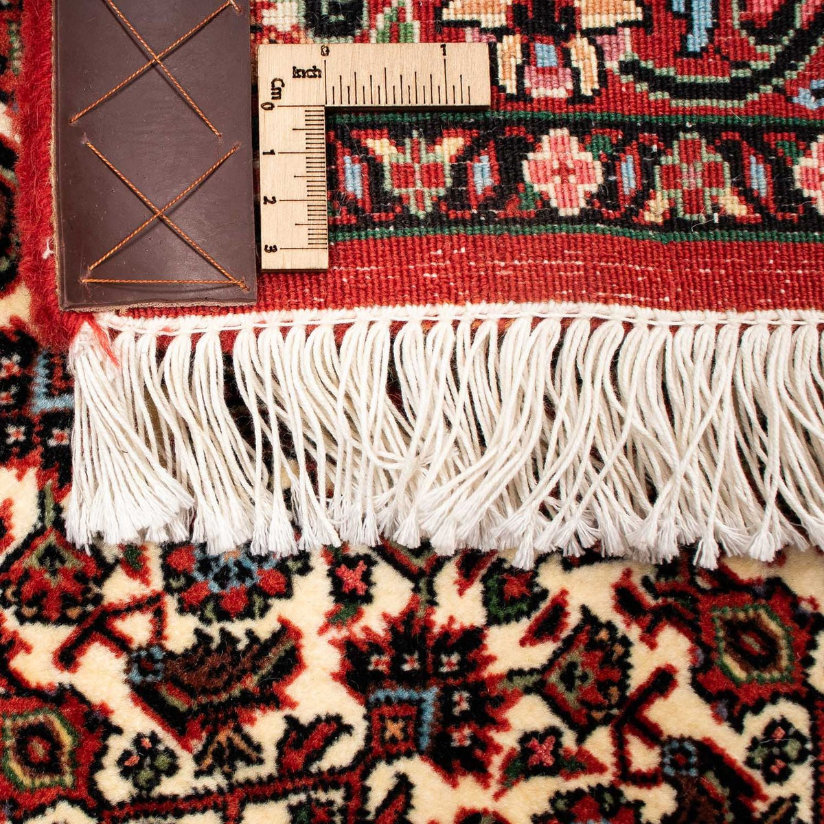 Tapis persan - Bidjar - 258 x 200 cm - rouge foncé