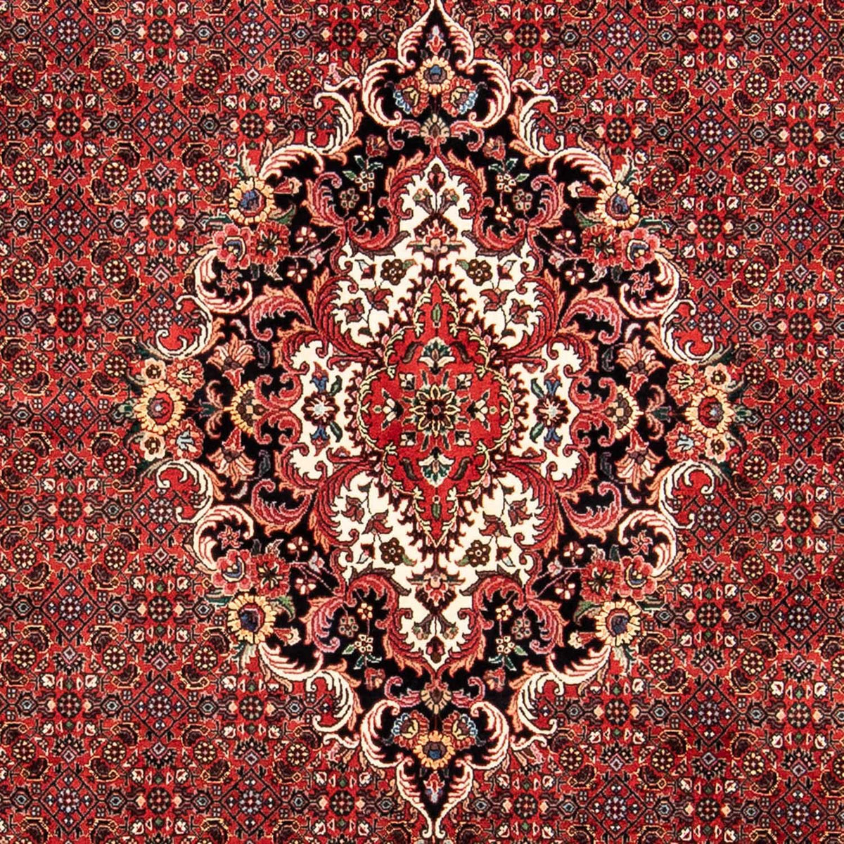 Tapis persan - Bidjar - 233 x 168 cm - rouge foncé