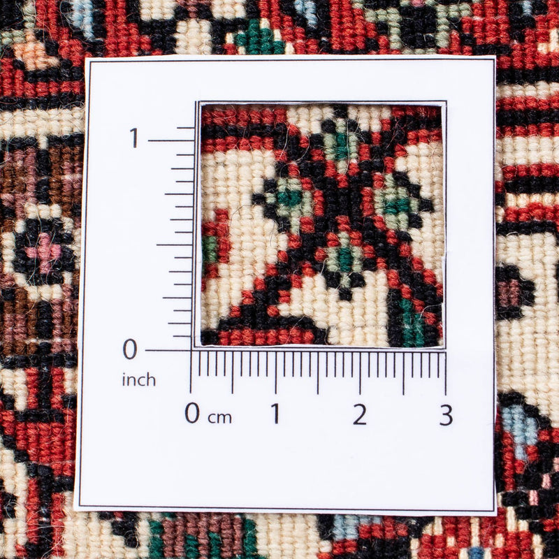 Tapis persan - Bidjar - 233 x 168 cm - rouge foncé