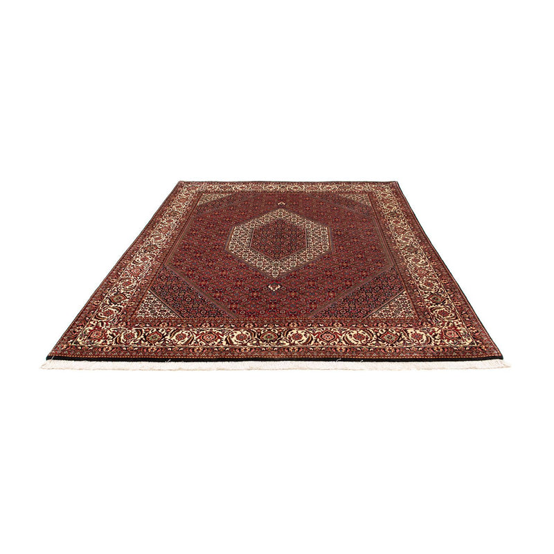 Tapis persan - Bidjar - 244 x 200 cm - rouge foncé