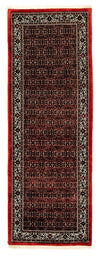 Tapis de Bidjar Tapis 100x293cm - Tapis persan - Tapis de couloir / Rouge foncé / 100 x 293 cm Tapis de couloir